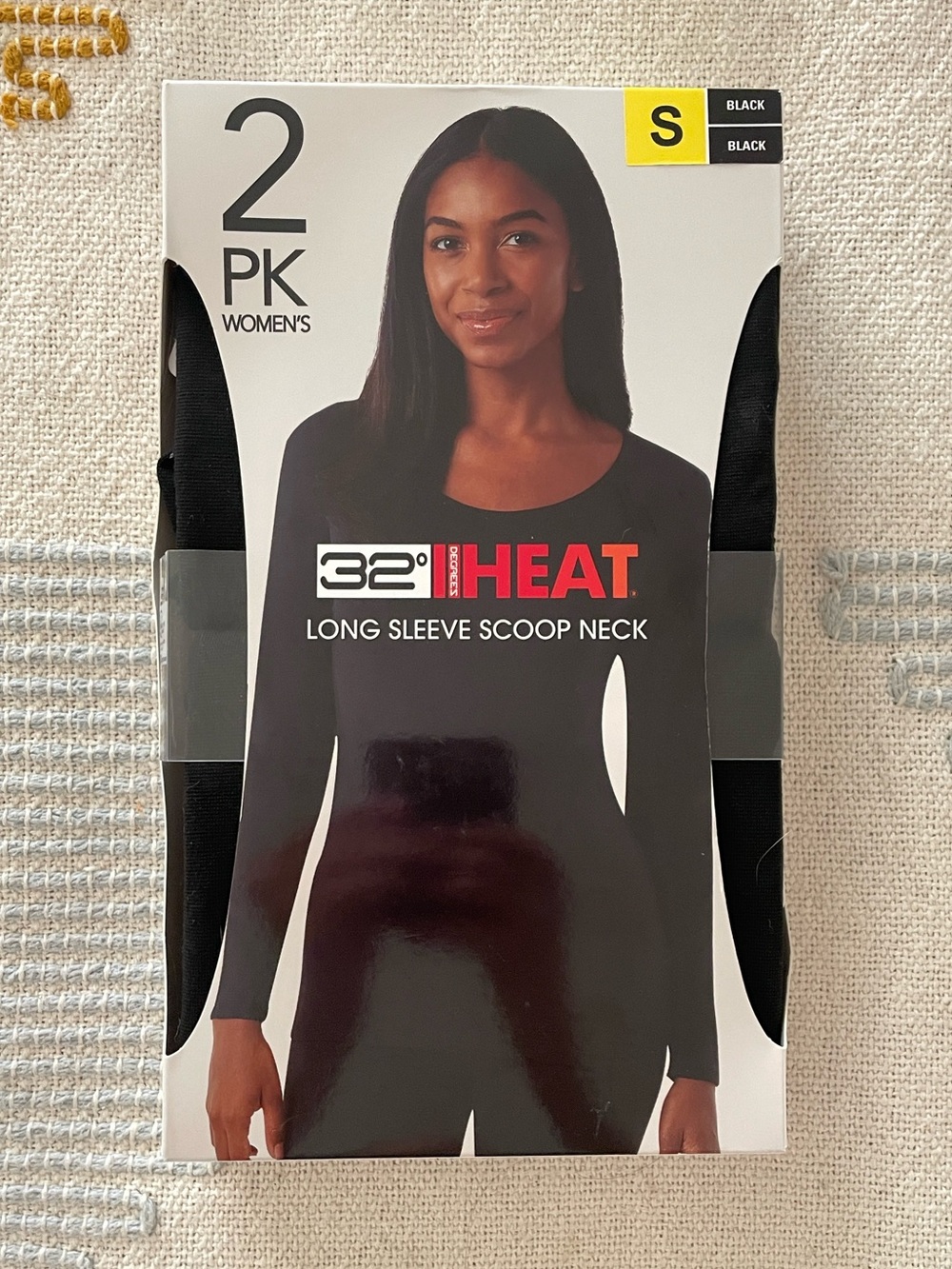 (2 Pack) 32 Degrees Ultra Lightweight Thermal Long Sleeve Scoop Neck Top